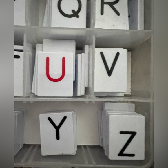 Primary Concepts Educational Alphabet Tiles & Holder Case Lot Of 388 Homeschool - Picture 14 of 14